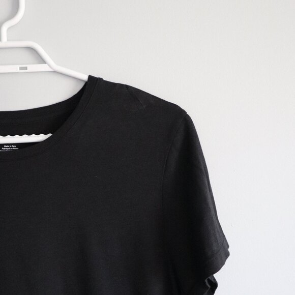 Joie Womens Sz XL Black Crewneck Pullover Casual Short Sleeve Comfy T-Shirt Top - Picture 5 of 9